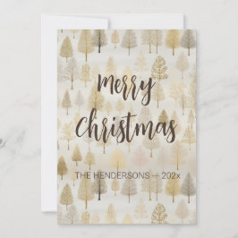 Festividades Cartão de Férias de Natal para Pinheiros Prateados