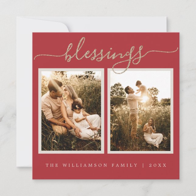 Festividades Cartão de Férias de Natal Rustic Berries (Frente)