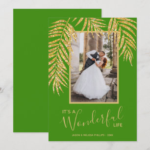 Festividades Cartão de Férias de Natal Tropical Palm