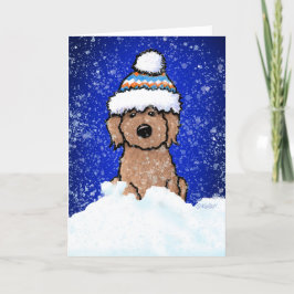Festividades Cartão de Férias de Outono de Inverno Doodle
