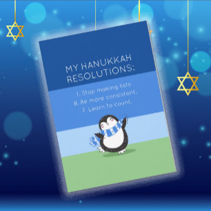 Festividades Cartão de Férias de Resolução Chanukah Hanukkah En