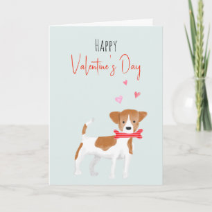 Festividades Cartão de Férias de São Valentim de Cachorro em Aq