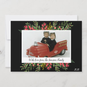 Festividades Cartão De Férias De Veneração E Flores De Nata