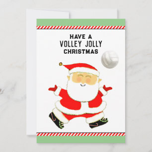 Festividades cartão de férias de vôlei