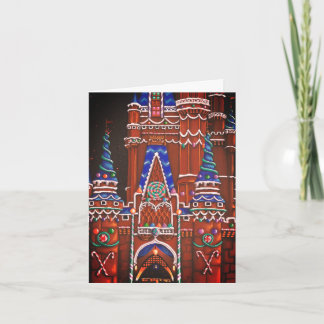 Festividades Cartão de Férias do Castelo de Gingerbird