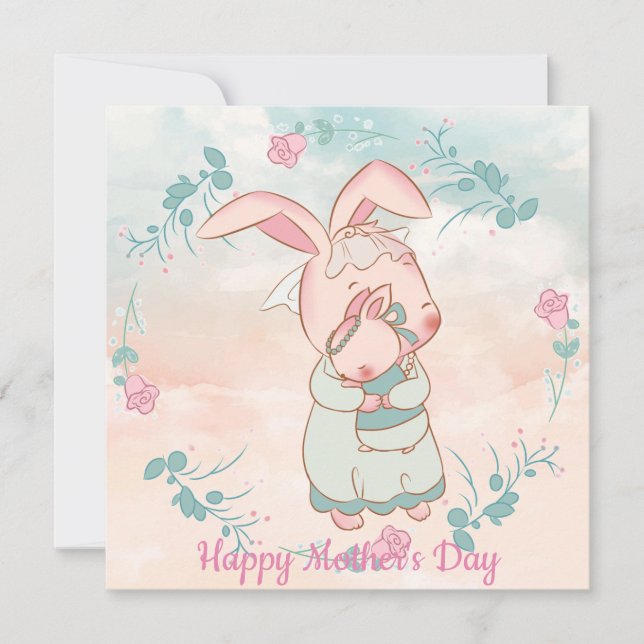 Festividades Cartão de Férias do dia de as mães (Frente)