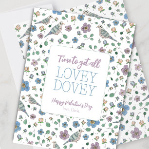 Festividades Cartão de Férias do Dia de os namorados Lovey Dove