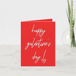 Festividades Cartão de Férias do Dia dos Namorados Galentine Fe