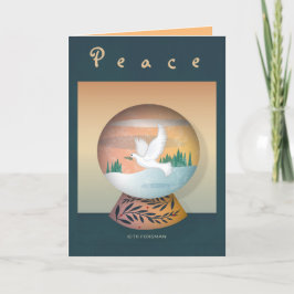 Festividades Cartão de férias do Snow Globe