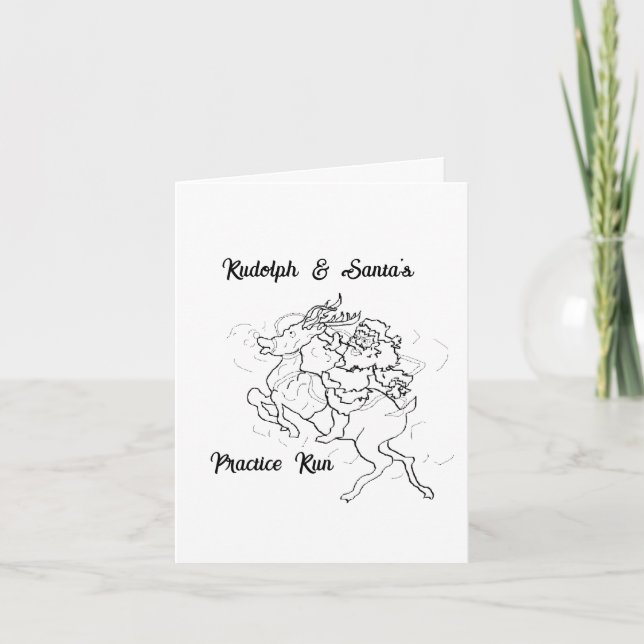 Festividades Cartão de Férias Dobrado (Frente)