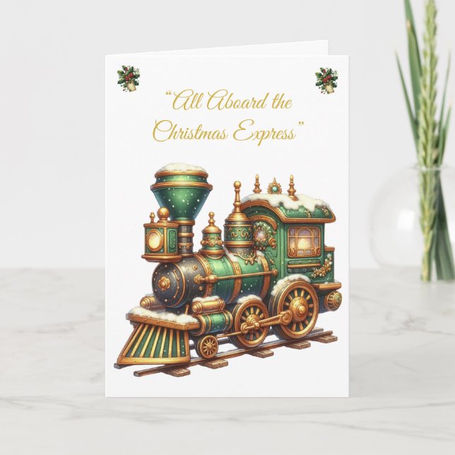 Festividades Cartão de Férias Dobrado - Esplendor de Natal Vito (Frente)