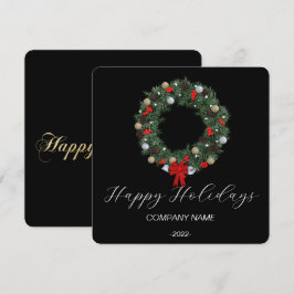 Festividades Cartão de Férias Elegante em Aquarela