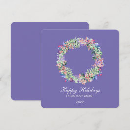 Festividades Cartão de Férias Elegante em Aquarela