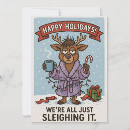 Festividades Cartão de Férias Engraçado.