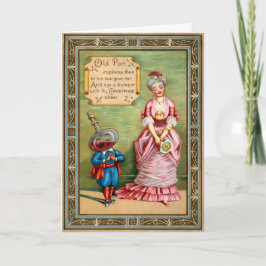 Festividades Cartão de Férias Esquisito Vitoriano Antigo