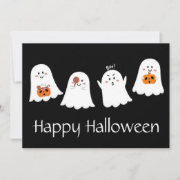 Festividades Cartão de Férias Fantasma Feliz Halloween