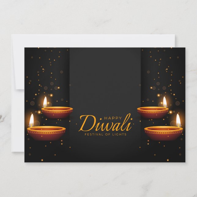 Festividades Cartão de Férias Feliz Diwali (Frente)