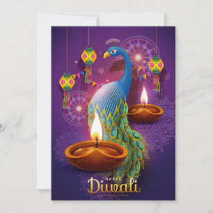 Festividades Cartão de Férias Feliz Diwali