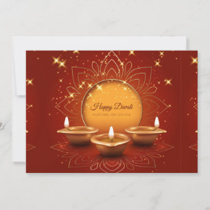 Festividades Cartão de Férias Feliz Diwali