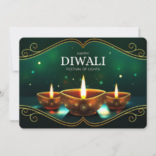 Festividades Cartão de Férias Feliz Diwali