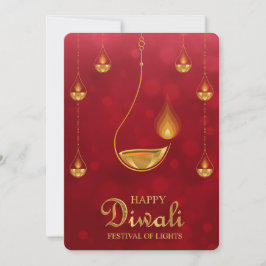 Festividades Cartão de Férias Feliz Diwali