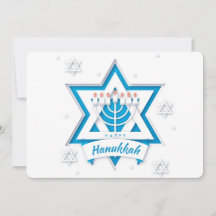 Cartão de Férias Feliz Hanukkah