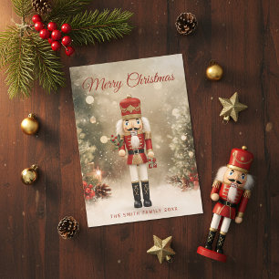 Festividades Cartão de Férias Feliz Natal da Família Nutcracker