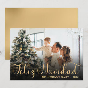 Festividades Cartão de Férias Feliz Navidad