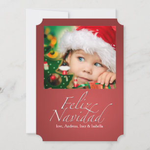 Festividades Cartão de Férias Feliz Navidad