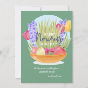 Festividades Cartão de Férias Feliz Nowruz