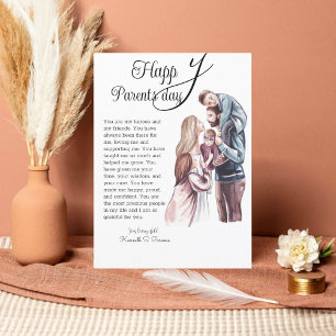 Festividades Cartão de Férias Feliz para o Dia dos Pais