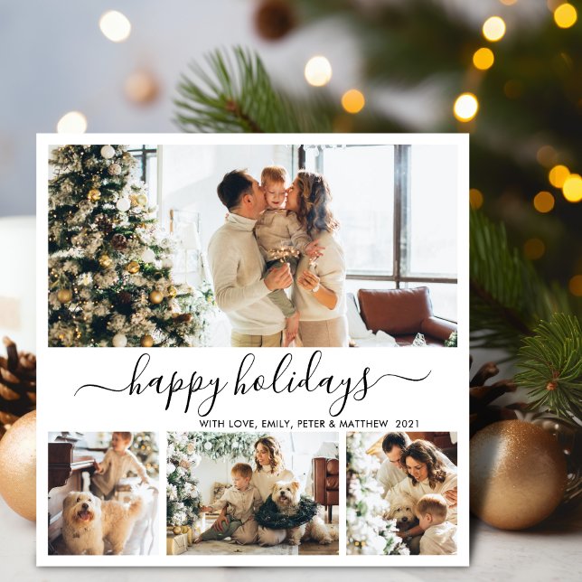 Festividades Cartão de Férias Feliz, Script de Foto, Natal (Criador carregado)