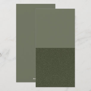 Festividades Cartão de Férias Flat Verde Musgo – Metade Textura
