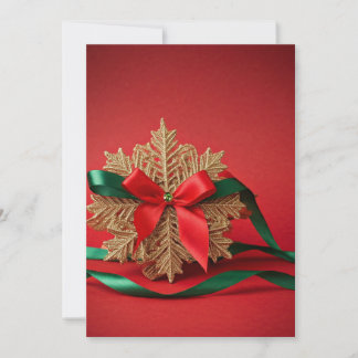 Festividades Cartão de Férias Floco de Neve Elegante