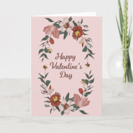 Festividades Cartão de Férias Floral do Dia dos Namorados