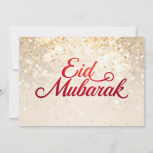 Festividades Cartão de Férias Floral Eid Mubarak