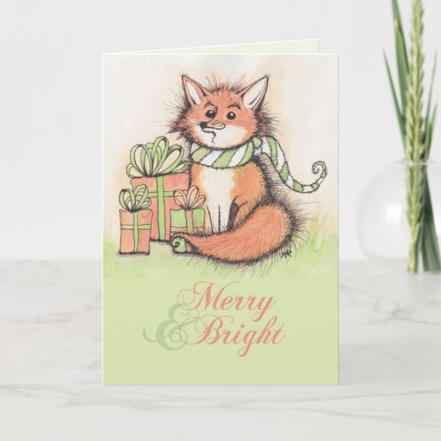 Festividades Cartão de Férias Foxie (Frente)