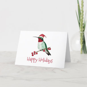 Festividades Cartão de Férias Hummingbird