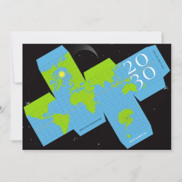 Festividades Cartão de Férias Interativo do Globo Mundial Único