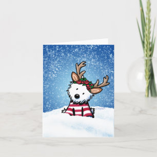 Festividades Cartão de Férias KiniArt Westie Rena