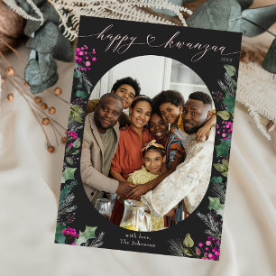 Festividades Cartão de Férias Kwanzaa Feliz Foto do Dark Boho