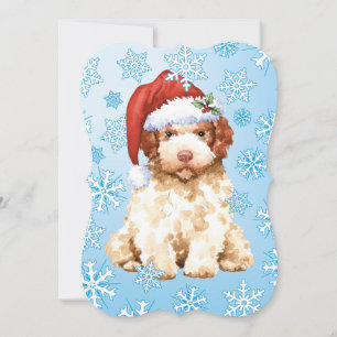 Festividades Cartão de Férias Lagotto Romagnolo