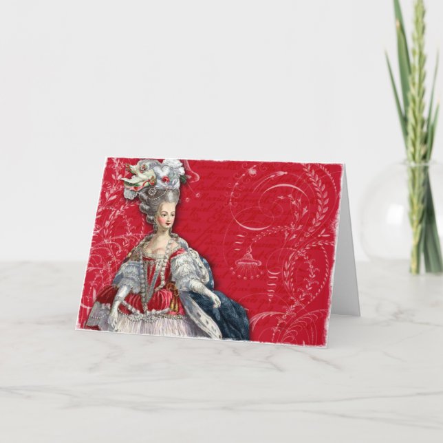 Festividades Cartão de Férias Marie Antoinette (Frente)