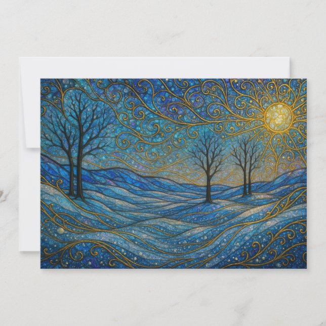 Festividades Cartão de Férias Moderno Elegante Caprichoso Único (Frente)