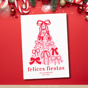 Festividades Cartão de Férias Moderno Felices Fiestas