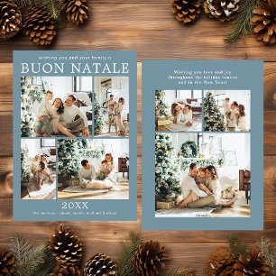 Festividades Cartão de Férias Multi-Foto Buon Natale