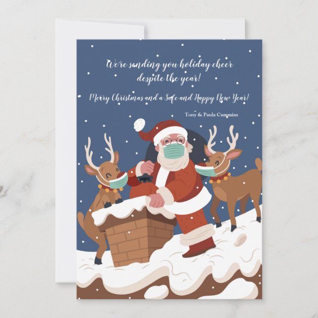 Festividades Cartão de Férias Natal 2020 (Frente)