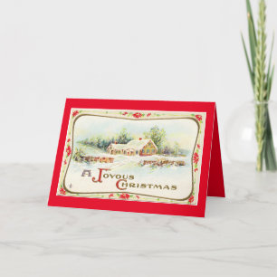 Festividades Cartão de Férias para Mamãe e Papai