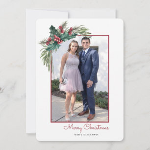 Festividades Cartão de Férias Personalizado com Foto do Holly B