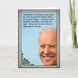 Festividades Cartão de Férias Personalizável Biden